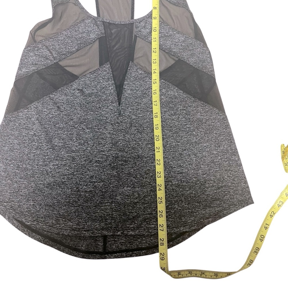 Lululemon If You're Lucky Tank Heathered Black Size Small Mesh Inserts *Pls Read - Picture 8 of 12